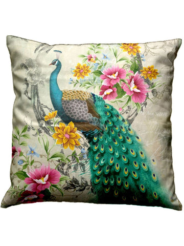 Designer Digital Printed Silky Smooth Cushion Covers <small> (animal print-grey/beige)</small>