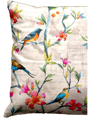 Designer Digital Printed Silky Smooth Cushion Covers <small> (animal print-ivory/multi)</small>