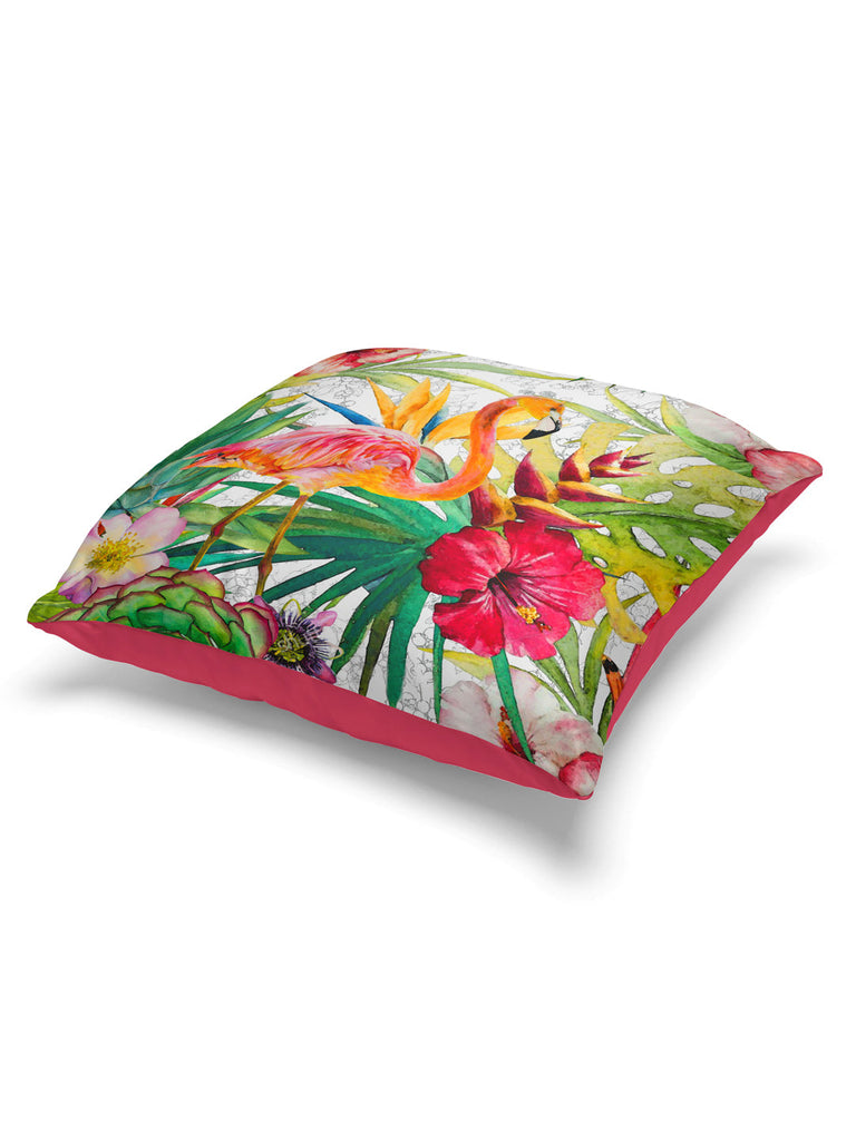Designer Digital Printed Silky Smooth Cushion Covers <small> (animal print-red/green)</small>