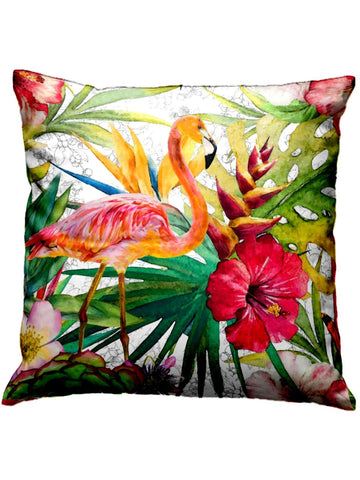 Designer Digital Printed Silky Smooth Cushion Covers <small> (animal print-red/green)</small>