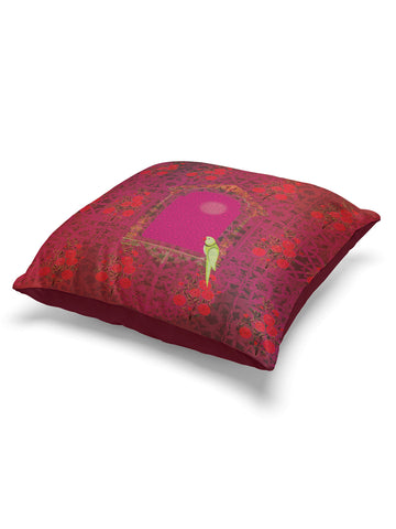 Designer Digital Printed Silky Smooth Cushion Covers <small> (animal print-red/green)</small>