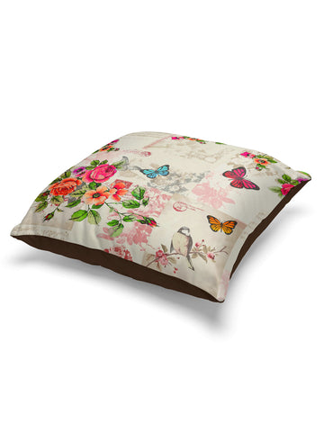 Designer Digital Printed Silky Smooth Cushion Covers <small> (animal print-ivory)</small>