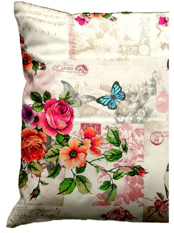 Designer Digital Printed Silky Smooth Cushion Covers <small> (animal print-ivory)</small>