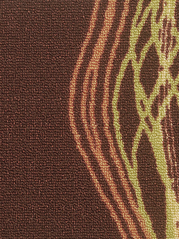 Highly Durable Anti Slip Door Mat <small> (wavi stripes-choco/orange)</small>