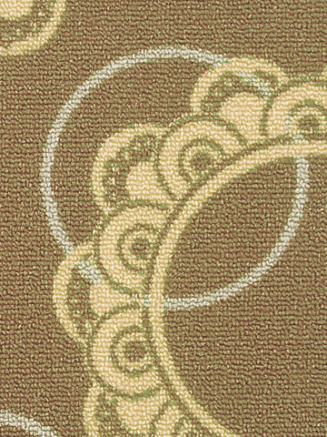 Highly Durable Anti Slip Door Mat <small> (circuler-dk.taupe/beige)</small>