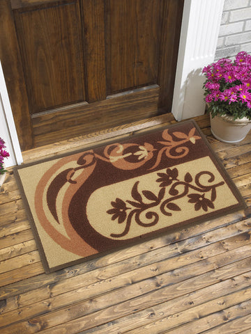 Highly Durable Anti Slip Door Mat <small> (decal style-beige/choco)</small>