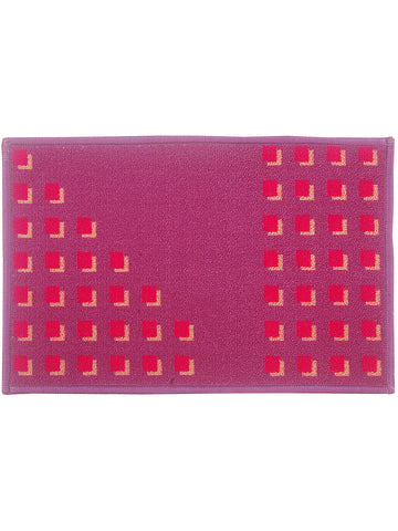 Highly Durable Anti Slip Door Mat <small> (cube-wine/red)</small>