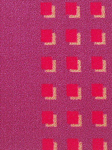Highly Durable Anti Slip Door Mat <small> (cube-wine/red)</small>