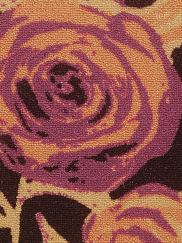 Highly Durable Anti Slip Door Mat <small> (roses-black/orange)</small>