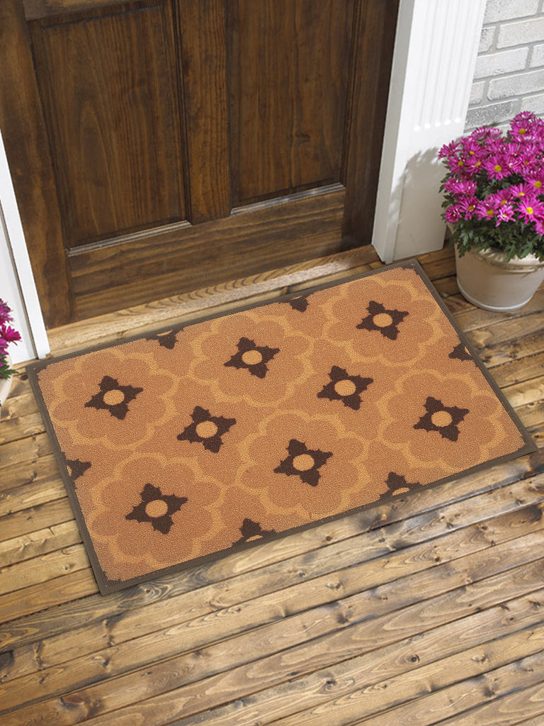 Highly Durable Anti Slip Door Mat <small> (roye-choco/orange)</small>
