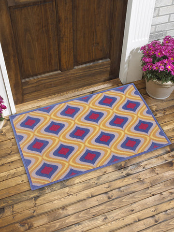 Highly Durable Anti Slip Door Mat <small> (muse-navy/beige)</small>